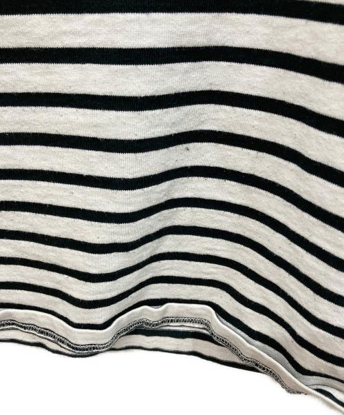 OUTIL（ウティ）OUTIL (ウティ) ボーダーカットソー ホワイト×ブラック サイズ:SIZE ３の古着・服飾アイテム