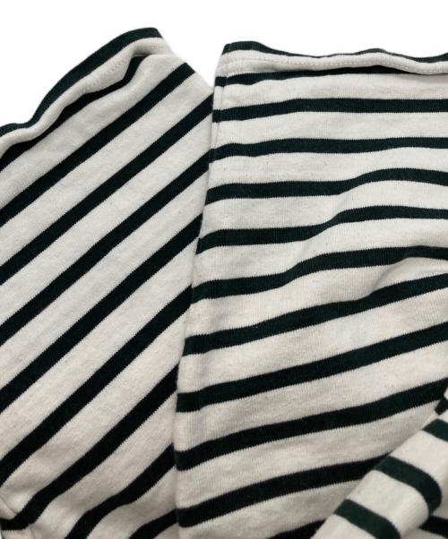 OUTIL（ウティ）OUTIL (ウティ) ボーダーカットソー ホワイト×ブラック サイズ:SIZE ３の古着・服飾アイテム