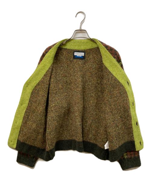 MAISON SPECIAL（メゾンスペシャル）MAISON SPECIAL (メゾンスペシャル) 5G Plaid Pattern Shaggy Knit V-neck Cardigan マルチカラーの古着・服飾アイテム