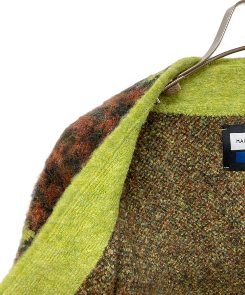 MAISON SPECIAL（メゾンスペシャル）MAISON SPECIAL (メゾンスペシャル) 5G Plaid Pattern Shaggy Knit V-neck Cardigan マルチカラーの古着・服飾アイテム