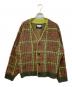 MAISON SPECIAL（メゾンスペシャル）の古着「5G Plaid Pattern Shaggy Knit V-neck Cardigan」｜マルチカラー