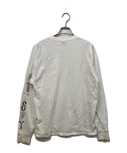stussy（ステューシー）stussy (ステューシー) 長袖Tシャツ ホワイト サイズ:SIZE Mの古着・服飾アイテム