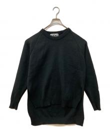 CDG（シーディージー）の古着「サイドスリットニット」｜ブラック