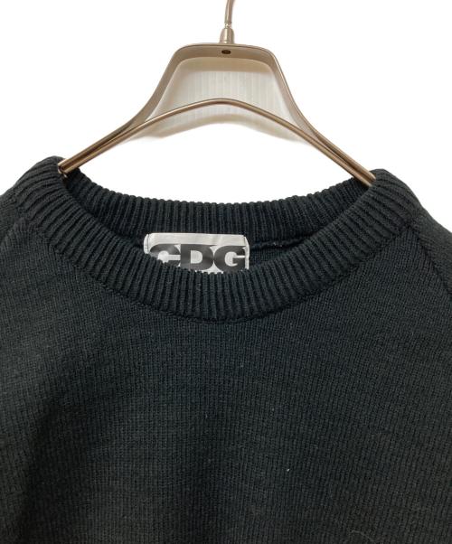 CDG（シーディージー）CDG (シーディージー) サイドスリットニット ブラック サイズ:SIZE Lの古着・服飾アイテム