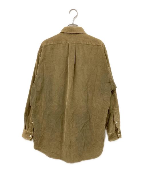 RALPH LAUREN（ラルフローレン）RALPH LAUREN (ラルフローレン) コーデュロイシャツ ブラウン サイズ:SIZE Lの古着・服飾アイテム