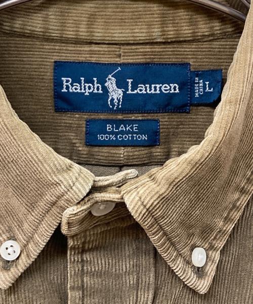 RALPH LAUREN（ラルフローレン）RALPH LAUREN (ラルフローレン) コーデュロイシャツ ブラウン サイズ:SIZE Lの古着・服飾アイテム
