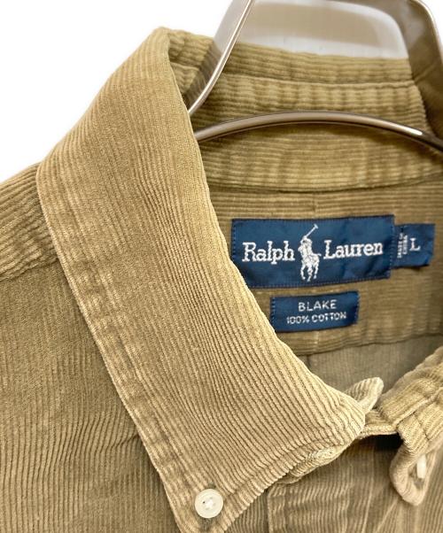 RALPH LAUREN（ラルフローレン）RALPH LAUREN (ラルフローレン) コーデュロイシャツ ブラウン サイズ:SIZE Lの古着・服飾アイテム