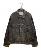 eYe COMME des GARCONS JUNYAWATANABE MAN×New Manualアイ コム デ ギャルソン ジュンヤ ワタナベ マン×ニュー・マニュアル）の古着「Wネームデニムジャケット」｜ブラック