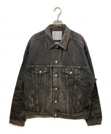 eYe COMME des GARCONS JUNYAWATANABE MAN×New Manual（アイ コム デ ギャルソン ジュンヤ ワタナベ マン×ニュー・マニュアル）の古着「Wネームデニムジャケット」｜ブラック