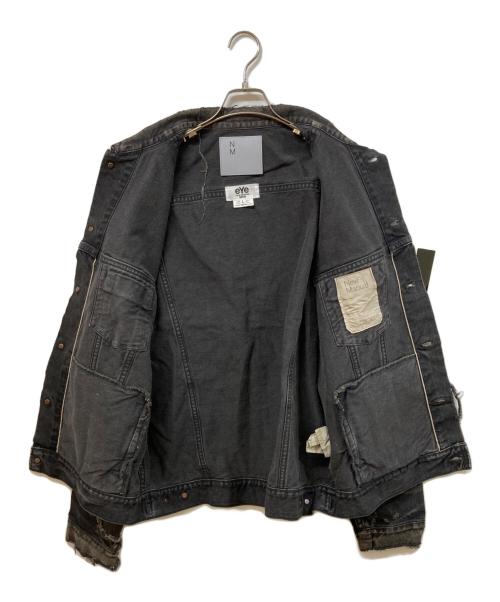 eYe COMME des GARCONS JUNYAWATANABE MAN（アイ コム デ ギャルソン ジュンヤ ワタナベ マン）eYe COMME des GARCONS JUNYAWATANABE MAN (アイ コム デ ギャルソン ジュンヤ ワタナベ マン) New Manual (ニュー・マニュアル) Wネームデニムジャケット ブラック サイズ:SIZE Lの古着・服飾アイテム