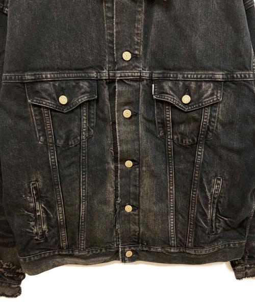 eYe COMME des GARCONS JUNYAWATANABE MAN（アイ コム デ ギャルソン ジュンヤ ワタナベ マン）eYe COMME des GARCONS JUNYAWATANABE MAN (アイ コム デ ギャルソン ジュンヤ ワタナベ マン) New Manual (ニュー・マニュアル) Wネームデニムジャケット ブラック サイズ:SIZE Lの古着・服飾アイテム