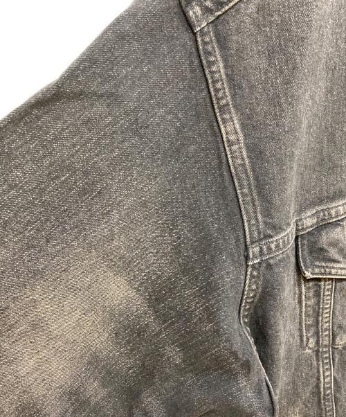 eYe COMME des GARCONS JUNYAWATANABE MAN（アイ コム デ ギャルソン ジュンヤ ワタナベ マン）eYe COMME des GARCONS JUNYAWATANABE MAN (アイ コム デ ギャルソン ジュンヤ ワタナベ マン) New Manual (ニュー・マニュアル) Wネームデニムジャケット ブラック サイズ:SIZE Lの古着・服飾アイテム