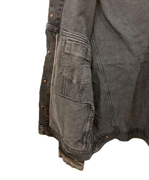 eYe COMME des GARCONS JUNYAWATANABE MAN（アイ コム デ ギャルソン ジュンヤ ワタナベ マン）eYe COMME des GARCONS JUNYAWATANABE MAN (アイ コム デ ギャルソン ジュンヤ ワタナベ マン) New Manual (ニュー・マニュアル) Wネームデニムジャケット ブラック サイズ:SIZE Lの古着・服飾アイテム