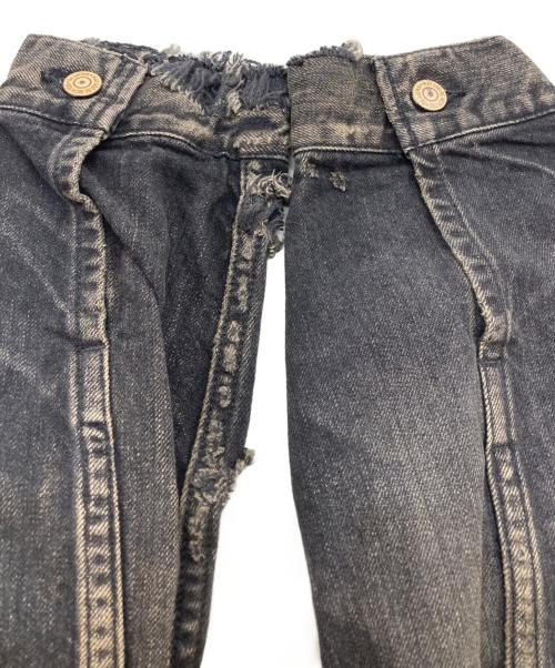 eYe COMME des GARCONS JUNYAWATANABE MAN（アイ コム デ ギャルソン ジュンヤ ワタナベ マン）eYe COMME des GARCONS JUNYAWATANABE MAN (アイ コム デ ギャルソン ジュンヤ ワタナベ マン) New Manual (ニュー・マニュアル) Wネームデニムジャケット ブラック サイズ:SIZE Lの古着・服飾アイテム