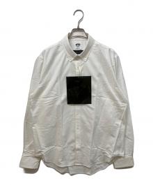 eYe COMME des GARCONS JUNYAWATANABE MAN×BROOKS BROTHERS（アイ コム デ ギャルソン ジュンヤ ワタナベ マン×ブルックスブラザーズ）の古着「コットンオックスフォード ボタンダウンシャツ」｜ホワイト