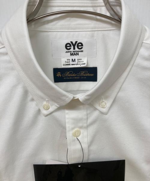 eYe COMME des GARCONS JUNYAWATANABE MAN（アイ コム デ ギャルソン ジュンヤ ワタナベ マン）eYe COMME des GARCONS JUNYAWATANABE MAN BROOKS BROTHERS (ブルックスブラザーズ) コットンオックスフォード ボタンダウンシャツ ホワイト サイズ:SIZE Mの古着・服飾アイテム