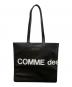 COMME des GARCONS（コムデギャルソン）の古着「Huge Logo Tote Bag」｜ブラック