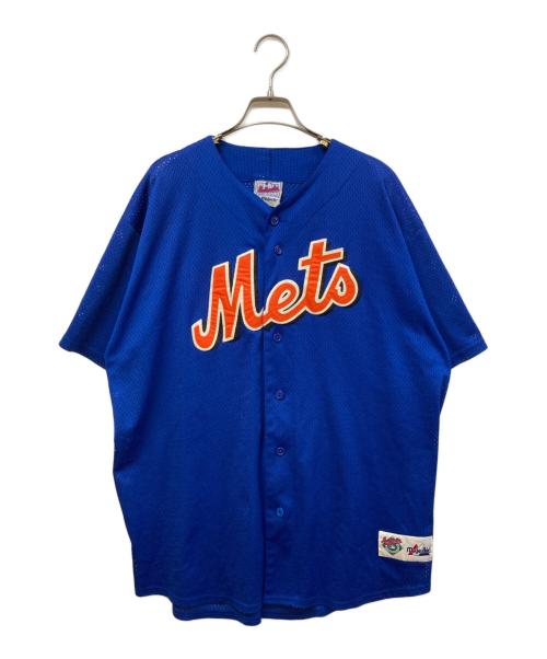 USED（ユーズド）USED (ユーズド) ベースボールシャツ ブルー サイズ:実寸をご確認くださいの古着・服飾アイテム