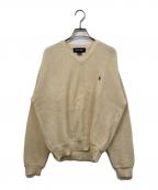 POLO GOLFポロ ゴルフ）の古着「Vネックニット」｜ベージュ