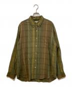 TOMMY BAHAMAトミーバハマ）の古着「シルクチェックシャツ」｜グリーン