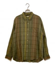 TOMMY BAHAMA（トミーバハマ）の古着「シルクチェックシャツ」｜グリーン