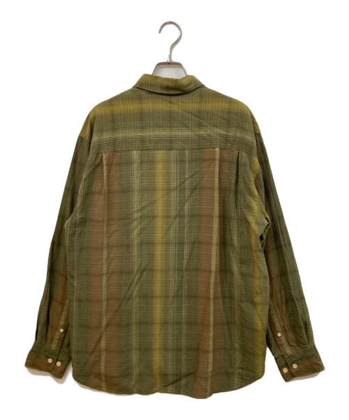 TOMMY BAHAMA（トミーバハマ）TOMMY BAHAMA (トミーバハマ) シルクチェックシャツ グリーン サイズ:	SIZE Lの古着・服飾アイテム