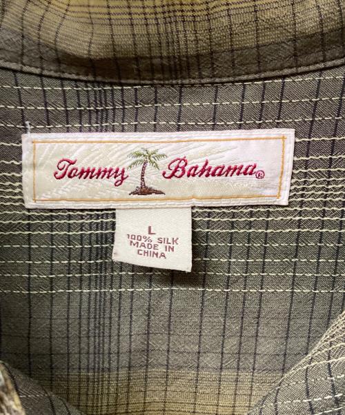 TOMMY BAHAMA（トミーバハマ）TOMMY BAHAMA (トミーバハマ) シルクチェックシャツ グリーン サイズ:	SIZE Lの古着・服飾アイテム