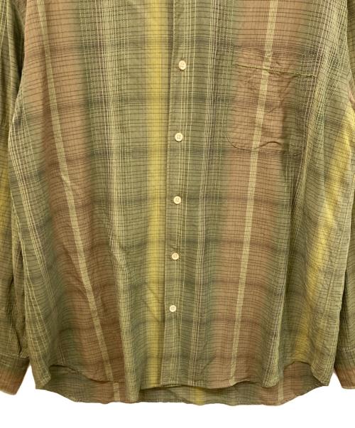 TOMMY BAHAMA（トミーバハマ）TOMMY BAHAMA (トミーバハマ) シルクチェックシャツ グリーン サイズ:	SIZE Lの古着・服飾アイテム