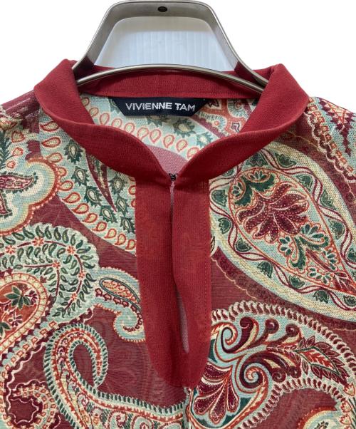 VIVIENNE TAM（ヴィヴィアンタム）VIVIENNE TAM (ヴィヴィアンタム) パワーネット半袖シャツ ブラウンの古着・服飾アイテム