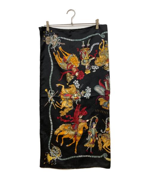 HERMES（エルメス）HERMES (エルメス) スカーフ ブラックの古着・服飾アイテム