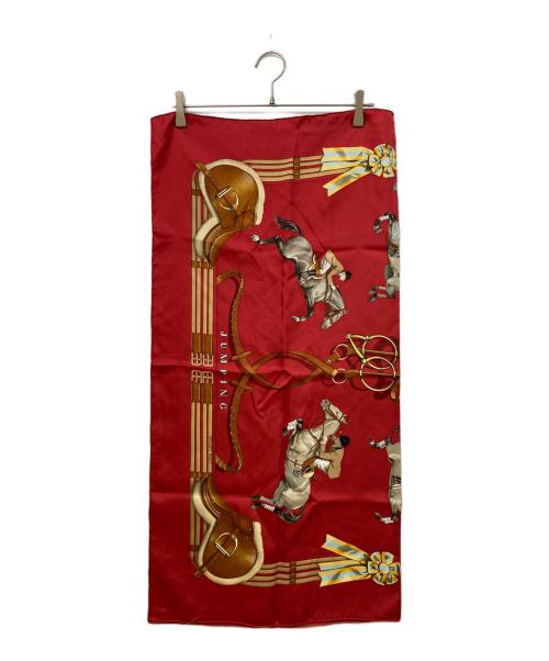 HERMES（エルメス）HERMES (エルメス) シルクスカーフ レッドの古着・服飾アイテム