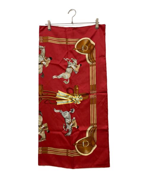 HERMES（エルメス）HERMES (エルメス) シルクスカーフ レッドの古着・服飾アイテム