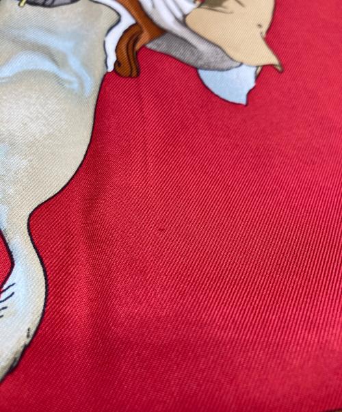 HERMES（エルメス）HERMES (エルメス) シルクスカーフ レッドの古着・服飾アイテム