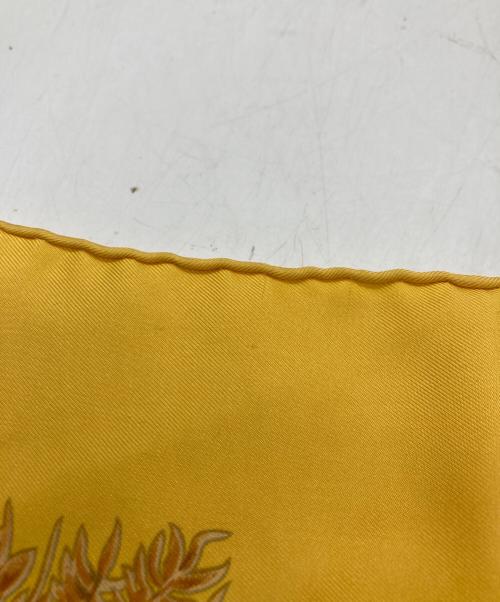 HERMES（エルメス）HERMES (エルメス) シルクスカーフ イエローの古着・服飾アイテム