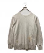 Champion REVERSE WEAVEチャンピオン リバース ウィーブ）の古着「ダメージリペア スウェット」｜グレー