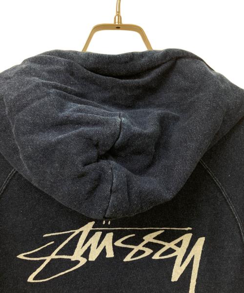stussy（ステューシー）stussy (ステューシー) 半袖パーカー ネイビー サイズ:	SIZE Lの古着・服飾アイテム