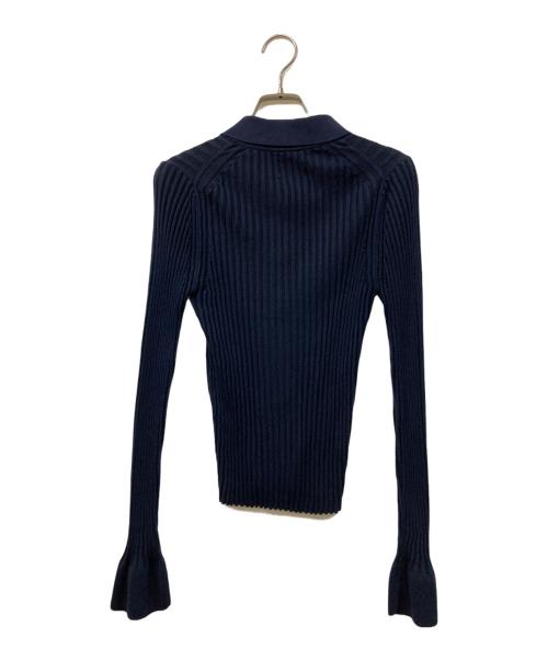 Ron Herman（ロンハーマン）Ron Herman (ロンハーマン) ワイドリブ ニット シャツ ネイビー サイズ:	SIZE Sの古着・服飾アイテム