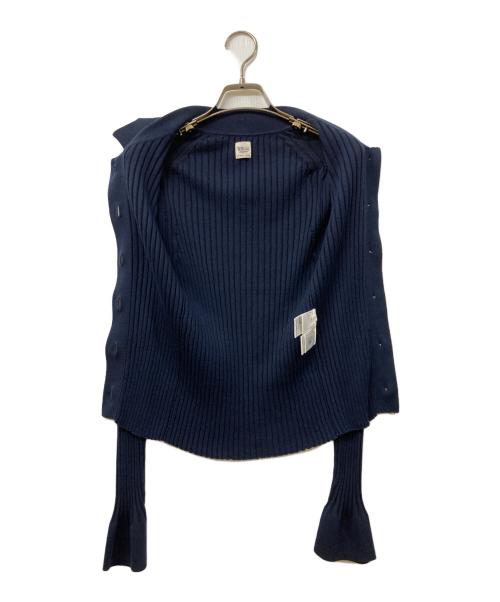 Ron Herman（ロンハーマン）Ron Herman (ロンハーマン) ワイドリブ ニット シャツ ネイビー サイズ:	SIZE Sの古着・服飾アイテム