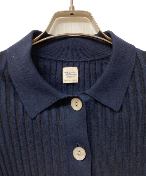 Ron Herman（ロンハーマン）Ron Herman (ロンハーマン) ワイドリブ ニット シャツ ネイビー サイズ:	SIZE Sの古着・服飾アイテム