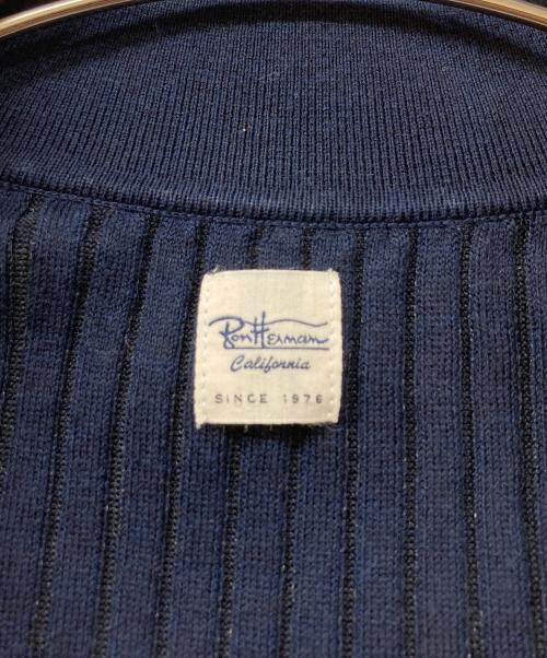 Ron Herman（ロンハーマン）Ron Herman (ロンハーマン) ワイドリブ ニット シャツ ネイビー サイズ:	SIZE Sの古着・服飾アイテム