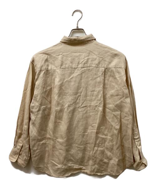 IENA（イエナ）IENA (イエナ) ウォッシャブル リネン2WAY シャツ ベージュ サイズ:FREEの古着・服飾アイテム