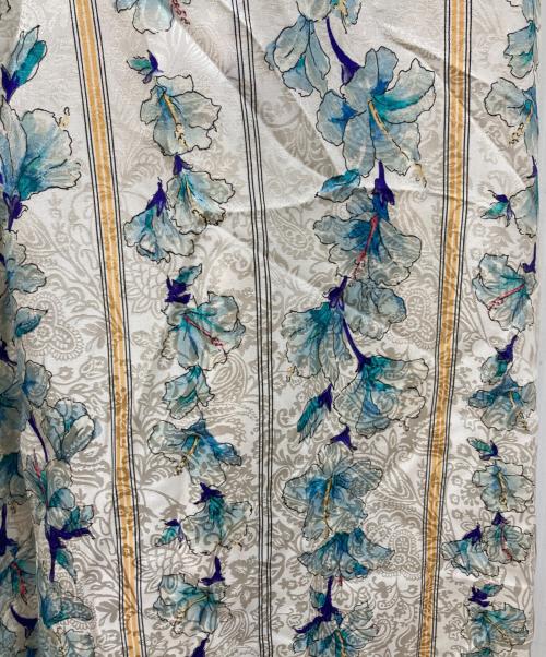 forte forte（フォルテ・フォルテ）forte forte (フォルテ・フォルテ) ストライプフラワープリントロングワンピース ベージュ サイズ:SIZE 1の古着・服飾アイテム