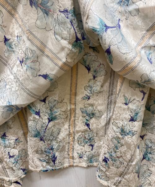 forte forte（フォルテ・フォルテ）forte forte (フォルテ・フォルテ) ストライプフラワープリントロングワンピース ベージュ サイズ:SIZE 1の古着・服飾アイテム