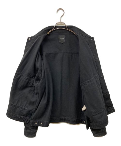 BEAMS（ビームス）BEAMS (ビームス) ルーズデニムジャケット ブラック サイズ:	SIZE Lの古着・服飾アイテム