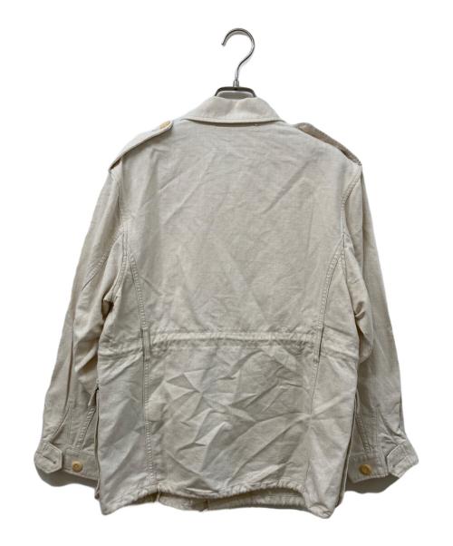 MACPHEE（マカフィー）MACPHEE (マカフィー) コットンリネンベルテッドジャケット ベージュ サイズ:SIZE 36の古着・服飾アイテム