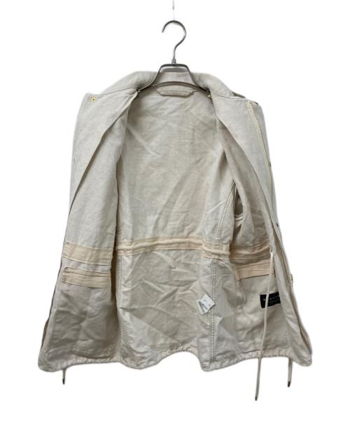 MACPHEE（マカフィー）MACPHEE (マカフィー) コットンリネンベルテッドジャケット ベージュ サイズ:SIZE 36の古着・服飾アイテム