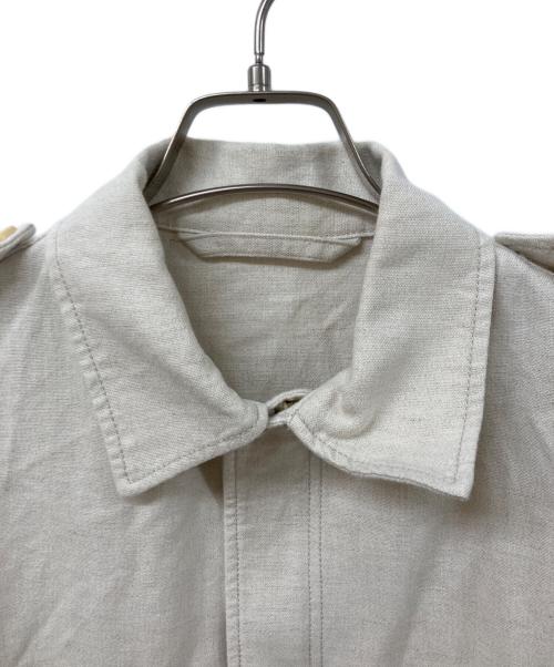 MACPHEE（マカフィー）MACPHEE (マカフィー) コットンリネンベルテッドジャケット ベージュ サイズ:SIZE 36の古着・服飾アイテム