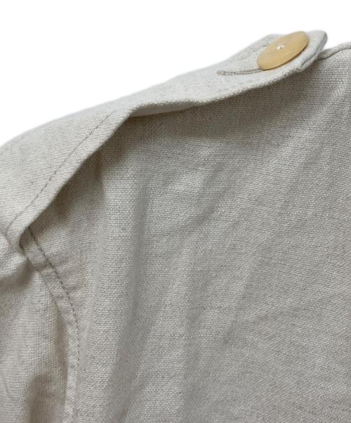 MACPHEE（マカフィー）MACPHEE (マカフィー) コットンリネンベルテッドジャケット ベージュ サイズ:SIZE 36の古着・服飾アイテム
