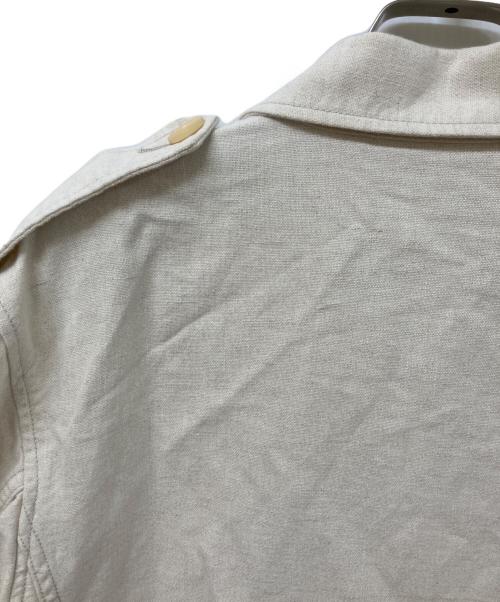 MACPHEE（マカフィー）MACPHEE (マカフィー) コットンリネンベルテッドジャケット ベージュ サイズ:SIZE 36の古着・服飾アイテム
