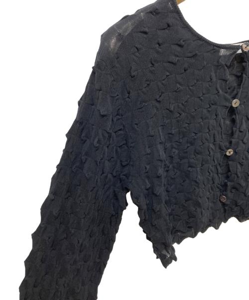 Open Sesame Club（オープンセサミクラブ）OPEN SESAME CLUB (オープンセサミクラブ) ICE COTTON SHORT CARDIGAN ブラック サイズ:SIZE 2の古着・服飾アイテム